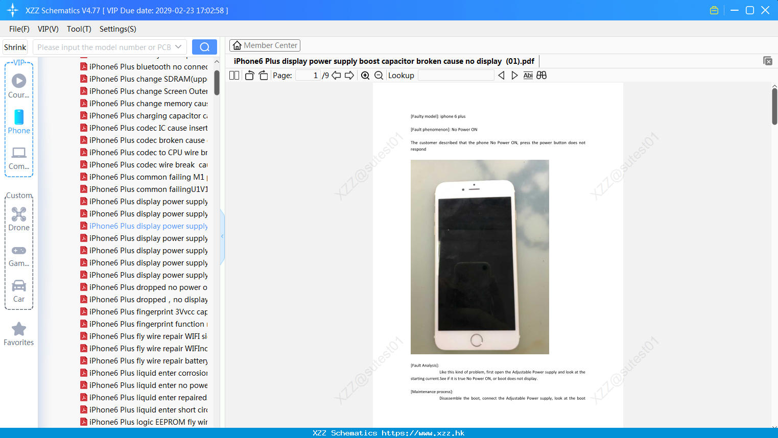 IPhone6 Plus Display Power Supply Boost Capacitor Broken Cause No Display (01)